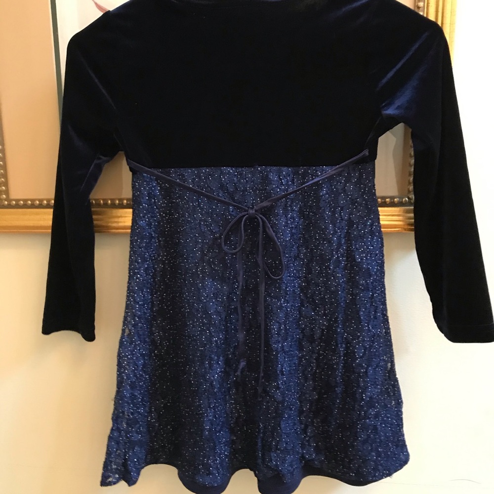 Girls blue dress size 6 - Picture 5 of 6